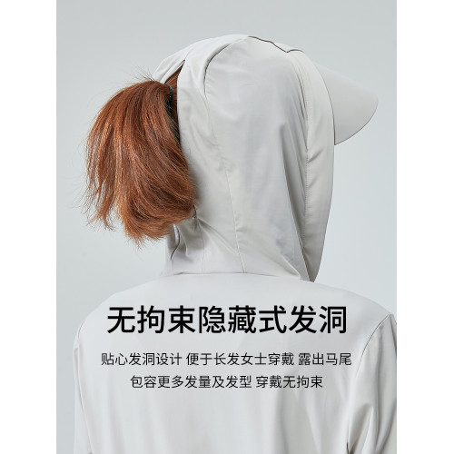 UVBANANA大帽簷防曬衣女夏季涼感防曬面罩披肩防紫外線冰絲薄外套