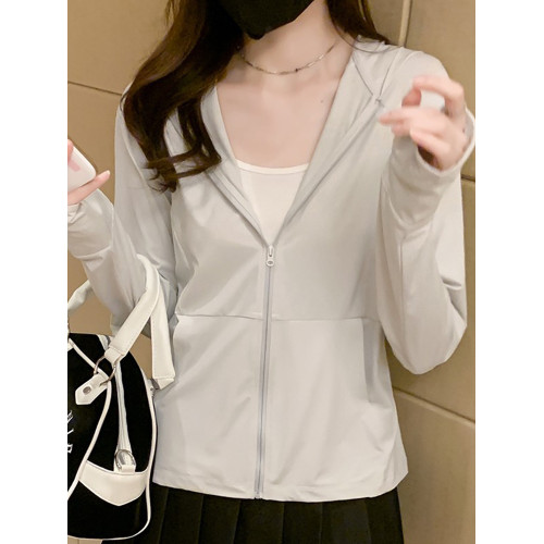 冰絲防曬衣女防紫外線原紗外套連帽2025年新款防曬服寬松上衣夏季