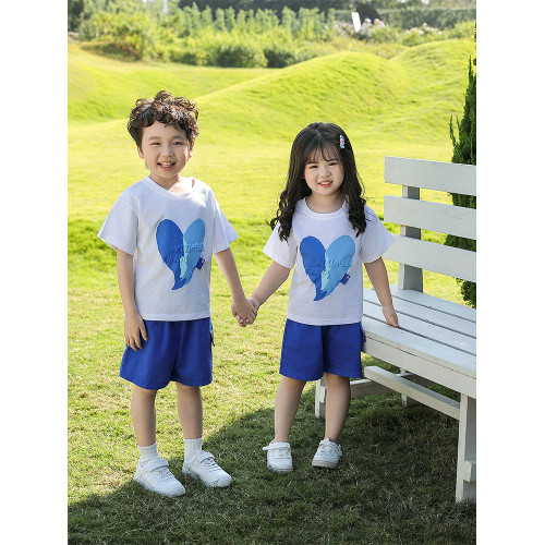 親子裝夏裝一家三口2025新款母女高級感母子四口t恤運動套裝夏季