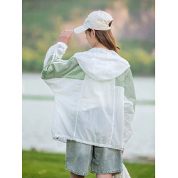 初中生夏季防曬衣薄款外套防紫外線高中學生大童少女大童防曬服潮