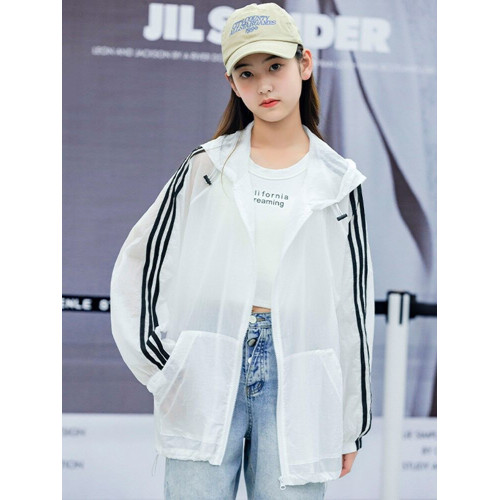 初中生夏季防曬衣薄款外套防紫外線高中學生大童少女大童防曬服潮