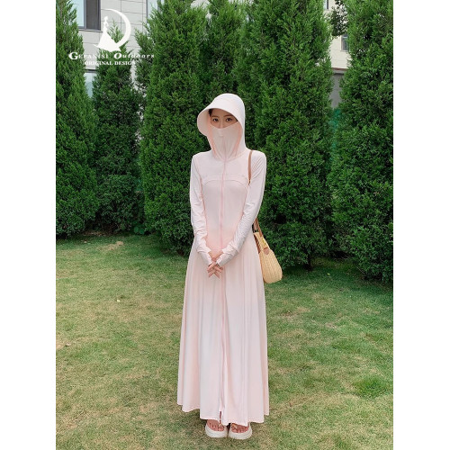 德國防曬衣女2025新長款小個子夏季全身薄防紫外線冰絲外套防曬服