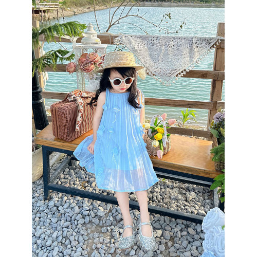 炸街親子裝夏季沙灘仙女裙2024新款洋氣海邊度假母女裝吊帶連衣裙