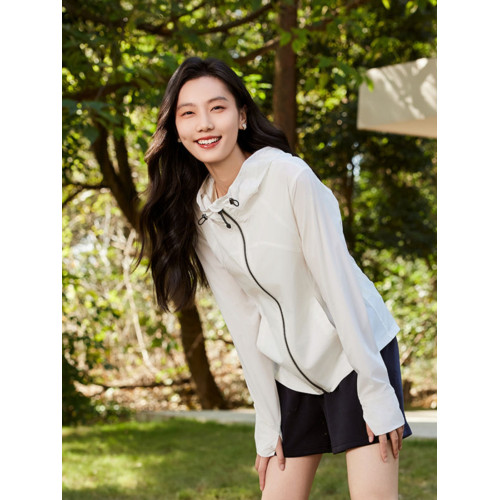 春夏新款女連帽外套時尚休閒速乾防曬衣UPF30百搭顯瘦上衣DJM782