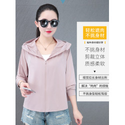 冰絲防曬衣女款夏季薄2025新款防紫外線UPF50+防曬服短款騎車外套