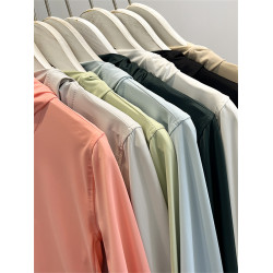 JIUHUAMU~2025夏季輕戶外運動風連帽防曬外套女士修身防曬衣服