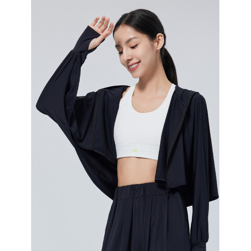 UVBANANA夏冰絲涼感披肩防曬衣女防紫外線大帽簷遮陽開車防曬服薄
