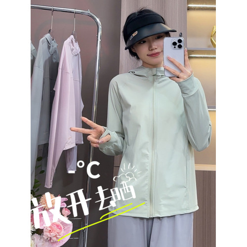茉尋伊伊防曬衣女夏新款冰絲防曬服連帽韓系涼感防紫外線輕薄透氣