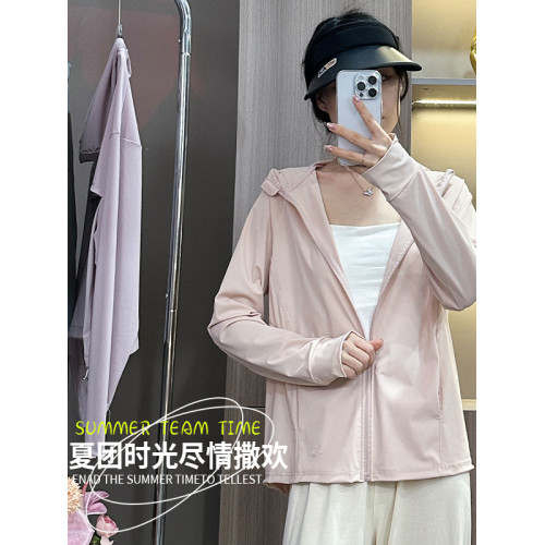 茉尋伊伊防曬衣女夏新款冰絲防曬服連帽韓系涼感防紫外線輕薄透氣