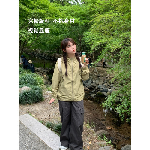 小森林戶外輕薄透氣防曬衣男女2025新款寬松防紫外線防曬服外套