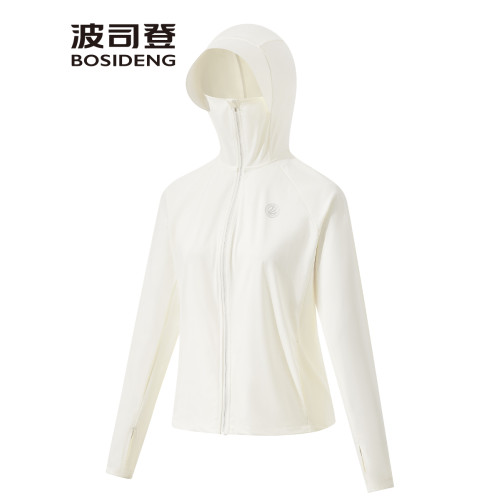 波司登2025新款夏款防紫外線連帽戶外皮膚衣女修身顯瘦時尚防曬衣