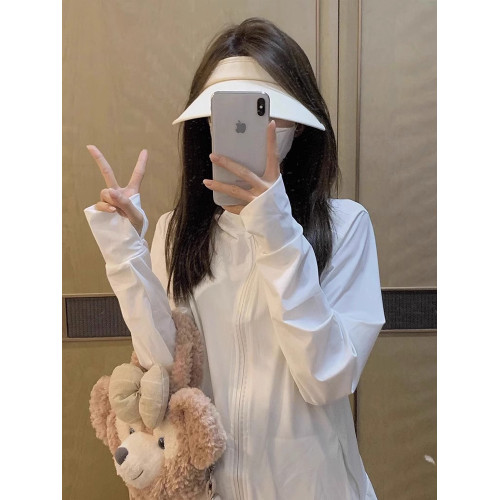 日本防曬衣女新款防紫外線戶外騎行冰絲大碼修身罩開衫防曬服外套