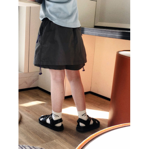 美妞之城女童山系洋氣工裝帶內褲短裙2025夏季新款童裝 親子裝 薄