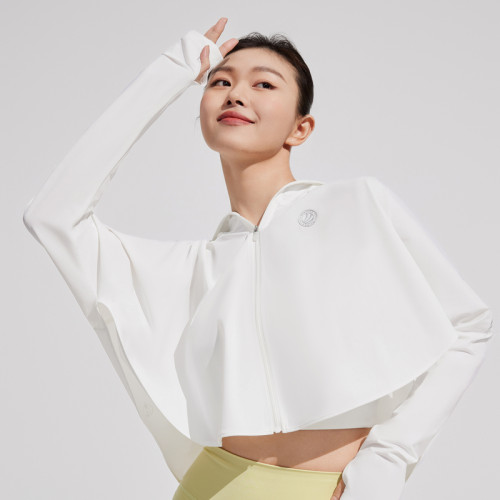 波司登防曬衣女鬭篷短款夏科技涼感透氣UPF100+