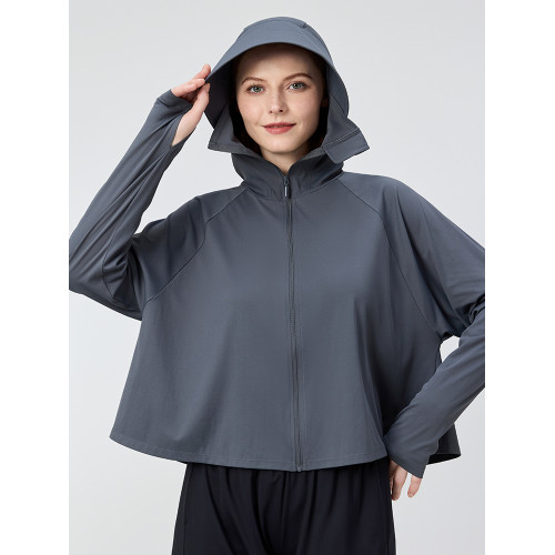 UVBANANA披肩防曬衣女春夏防紫外線大帽簷防曬衫薄透氣防曬服遮陽