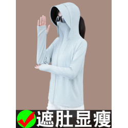 防曬衣女款夏季時尚防曬服2025新款薄款時髦洋氣灰色速乾短款外套