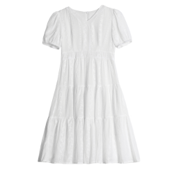 網紅親子裝2026新款潮夏裝母女裝棉布連衣裙時尚韓版洋氣白色裙子