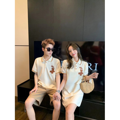 親子裝夏款一家三口四口洋氣母女裙嬰兒夏季短袖t恤哺乳POLO襯衫