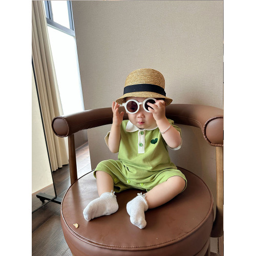 簡約炸街親子裝母女連衣裙一家三口嬰兒百天T恤母子洋氣夏款短袖