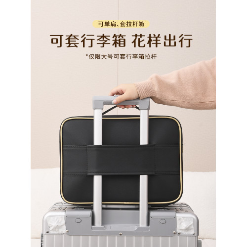 化妝包女2025新款可攜式帶鏡子LED燈補光大容量手提出差旅行收納箱