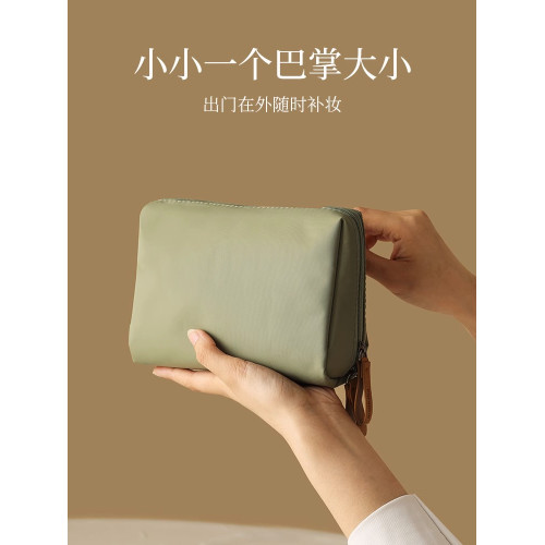 2024新款化妝包女可攜式化妝品收納包小迷你防水網紅口紅收納袋旅行