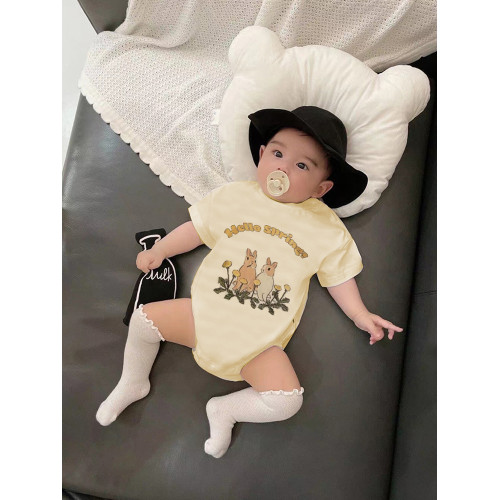 不一樣的親子裝夏季一家三口母女兒童母子純棉T恤半身裙海邊度假