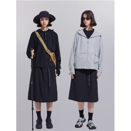 Tnv速乾日系涼感UPF50寬松防曬衣服紫外線戶外透氣百搭女士夏款薄