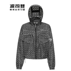 波司登防曬衣女款夏季新款時尚潮流機能風短款連帽透氣防曬服外套