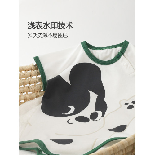 WHYLOOK不一樣親子裝一家三口四口夏裝嬰兒連體衣包屁衣寶寶t恤