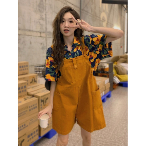 沙灘親子裝夏季一家三口四口復古港風襯衫海邊度假母子母女多巴胺