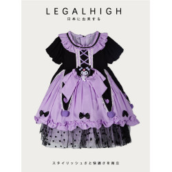 【品牌】女童庫洛米洛麗塔公主裙2025新款夏季連衣裙兒童庫洛米裙
