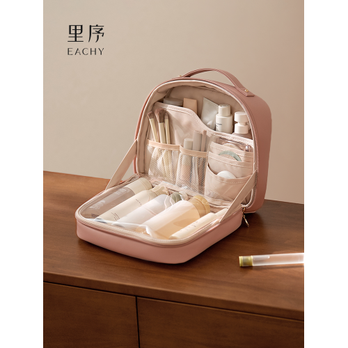 裡序化妝包女大容量2025年新款可攜式化妝品收納包化妝箱旅行洗漱包