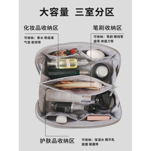 化妝包女2025新款可攜式化妝收納包化妝品大容量可攜式輕奢高級防水