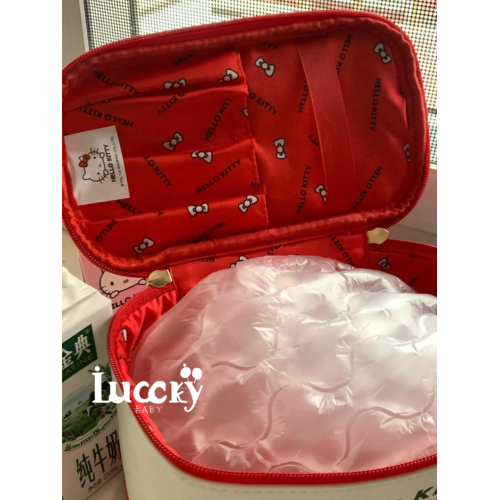 化妝包2025新款可攜式kitty大容量手提可愛防水高顔值耐髒收納包