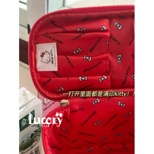 化妝包2025新款可攜式kitty大容量手提可愛防水高顔值耐髒收納包