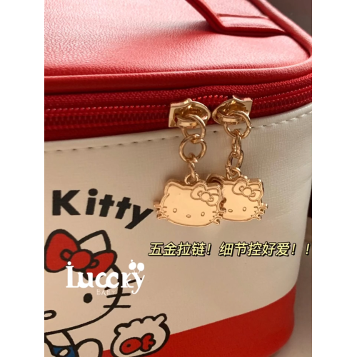 化妝包2025新款可攜式kitty大容量手提可愛防水高顔值耐髒收納包