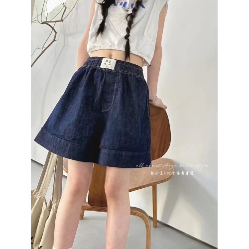 童裝女童牛仔短褲兒童褲子2025夏裝新款女大童寬鬆百搭休閒褲熱褲