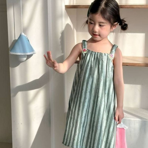 兄妹裝兒童夏季女童親子裝吊帶裙海邊度假男童純棉洋氣龍鳳胎套裝