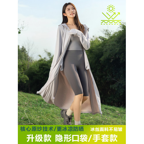 攸小冉2025年新款防曬衣女夏季新款長款全身防紫外線輕薄防曬外套