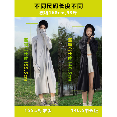 攸小冉2025年新款防曬衣女夏季新款長款全身防紫外線輕薄防曬外套
