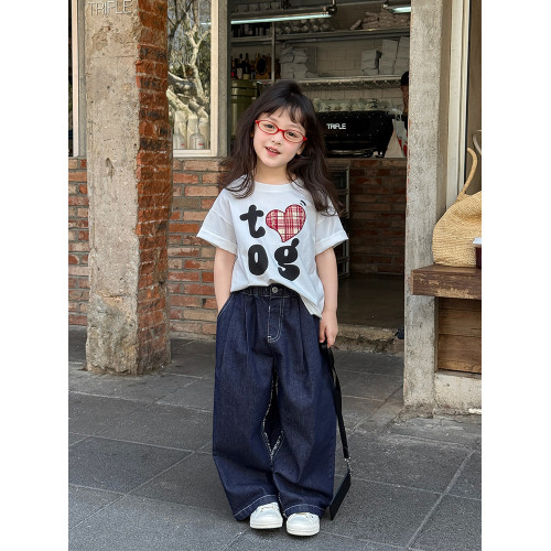 柒號童倉女童韓版設計感短袖T恤夏裝新款兒童寬鬆休閒可愛上衣潮