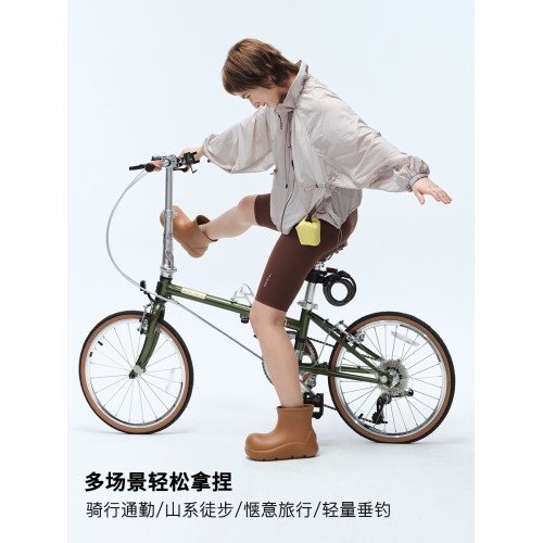 icree原創花苞領輕薄透氣時尚運動 戶外寬松短款霧靄灰防曬衣女