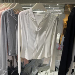 SJBY68396冰涼感連帽防曬服女2025夏外穿修身上衣百搭拉鍊防曬衣