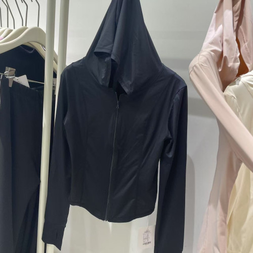 SJBY68396冰涼感連帽防曬服女2025夏外穿修身上衣百搭拉鍊防曬衣