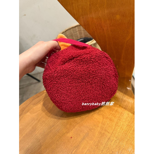 日系可愛卡通阿美毛絨手提化妝包大容量洗漱包充電器收納包