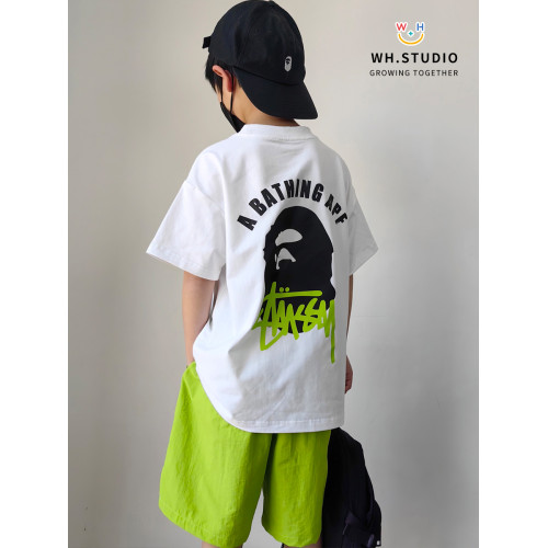 威廉家|福利親子裝日系潮牌BP高定中大童兒童全棉短袖T恤速乾短褲 威廉家|福利親子裝日系潮牌BP高定中大童兒童全棉短袖T恤速乾短褲