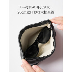 米立風物新款精緻彈片收納包口紅耳機小包可攜式隨身自動閉合內膽包