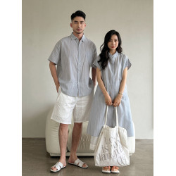 韓版炸街親子裝一家三口四口短袖夏裝不一樣高級度假洋氣母女套裝