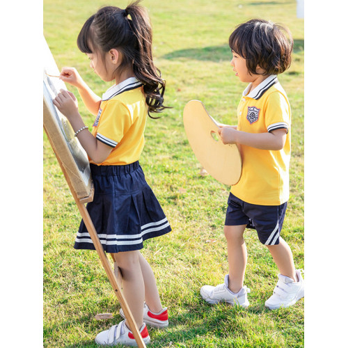 幼兒園園服夏裝小學生校服套裝中學生班服親子裝一家三四口活動服