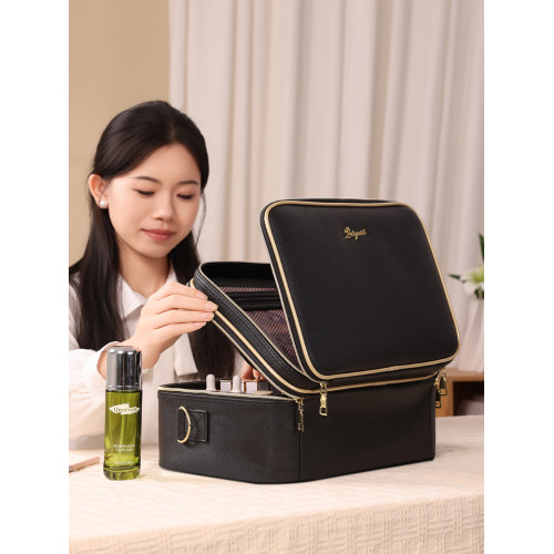化妝包女2025新款三層大容量出差旅行可攜式手提美容紋綉專用工具箱